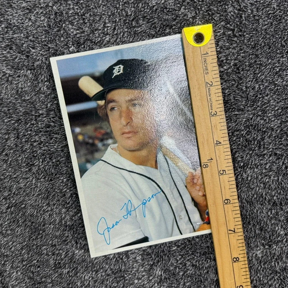 1980 Topps Jason Thompson Detroit Tigers Oversized Baseball Card #42 5x7 Photo